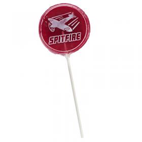Spitifre red lollipop with natural colouring